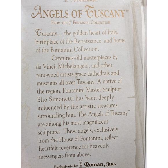Vtg 2002 FONTANINI ITALY 5" FRANCESCA ANGEL OF TUSCANY NATIVITY FIGURE 59512 New - Picture 8 of 8